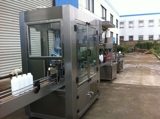 Grey Inline Bottle Filling Machine SUS316L Plastic Bottle Filling Machine