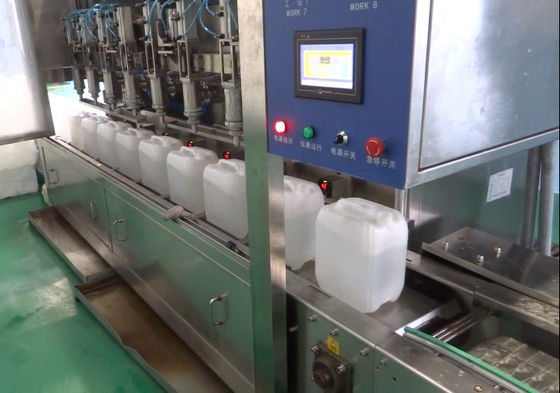 Weighing Volumetric Piston Filling Machine SUS304 Oil Bottle Packing Machine