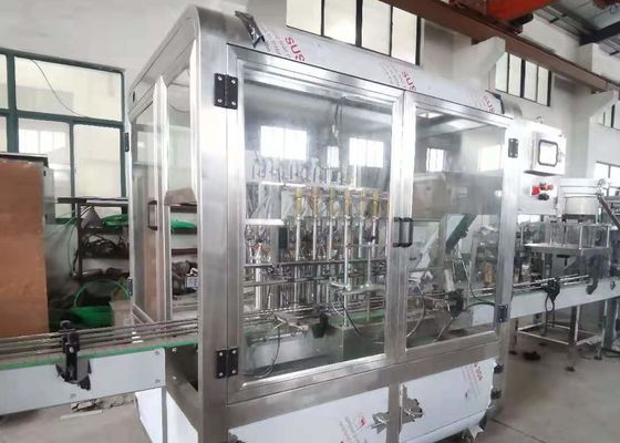 8 Heads 1000ml Automatic Bottle Filling Machine GNC-8L Water Bottling Equipment