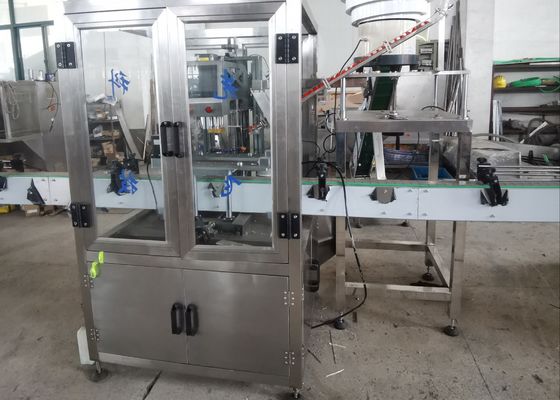 1.2KW Inline Capping Machine 500Kg Bottle Filling And Capping Machine