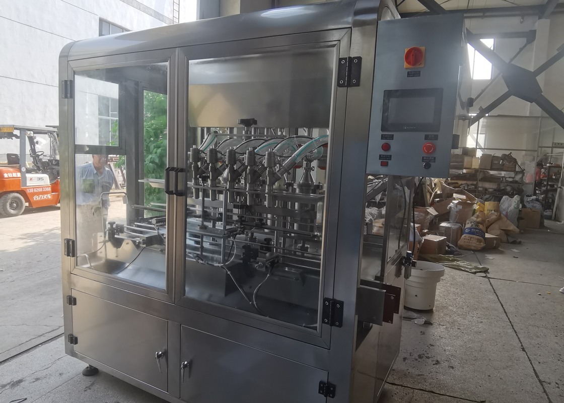 2KW Vacuum Bottle Filler 1300mm Automatic Filling Machine 6 Head